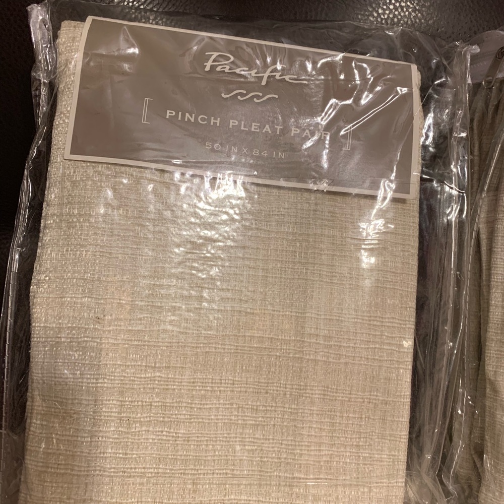 Pacific pinch plea pair curtains